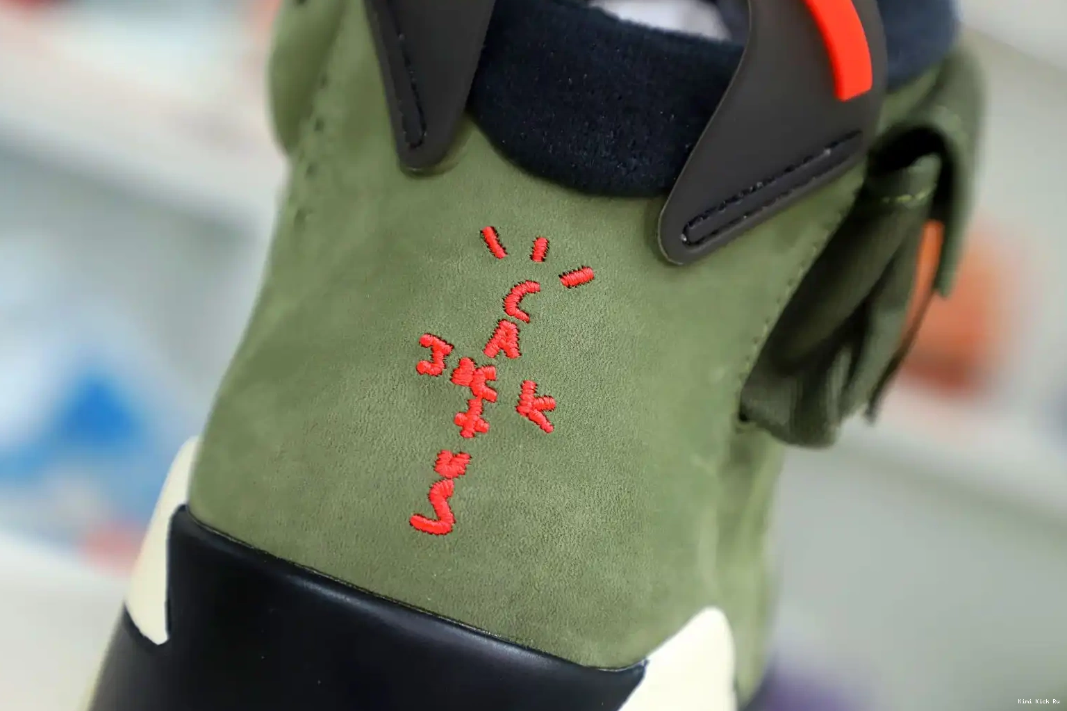 AIR SCOTT TRAVIS 'OLIVE' RETRO Kimikick JORDAN 6 X 0706